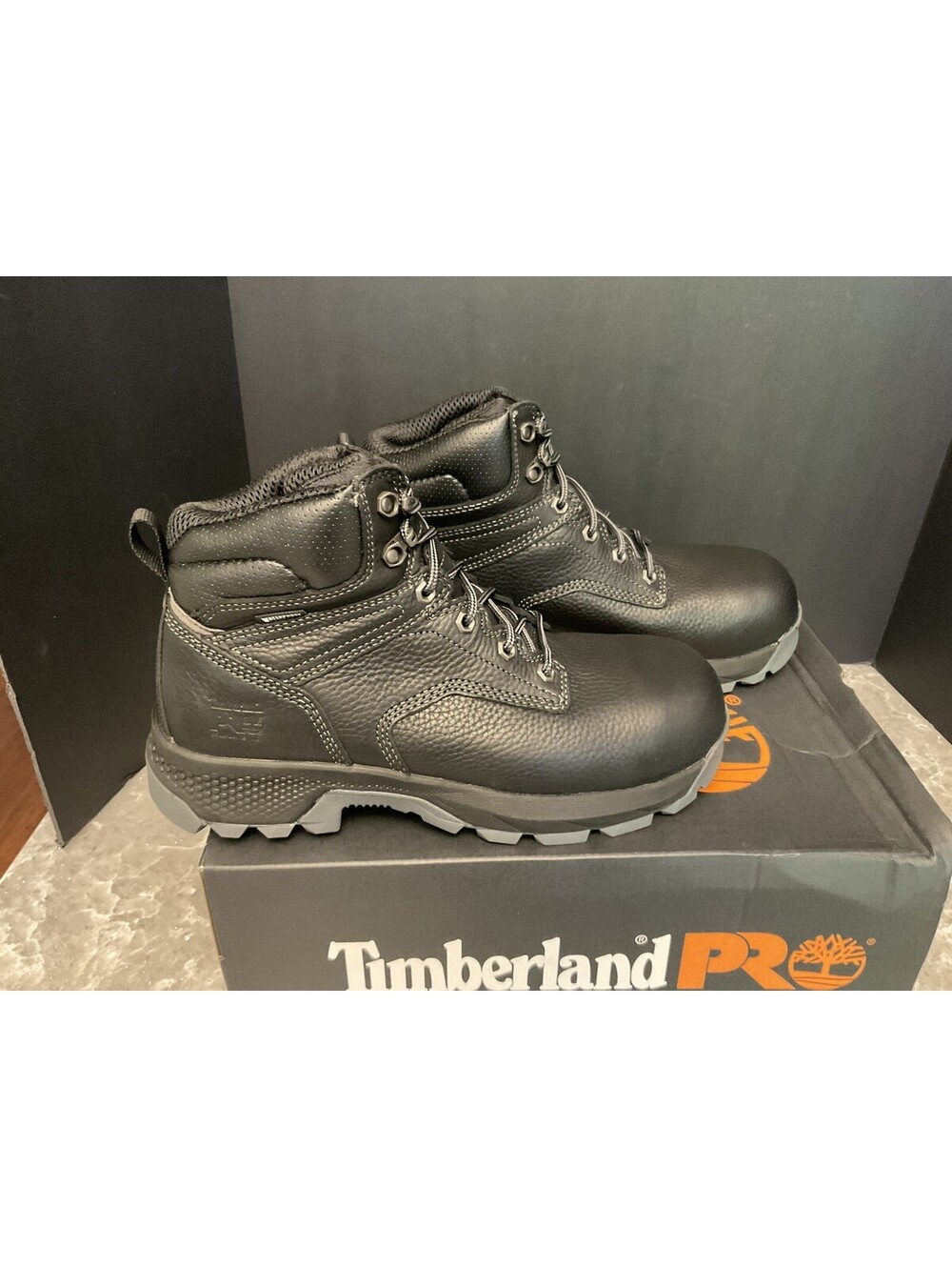 New! Mens Timberland PRO TiTAN EV 6" Waterproof Comp-Toe Work Boots. Size 9.5M.